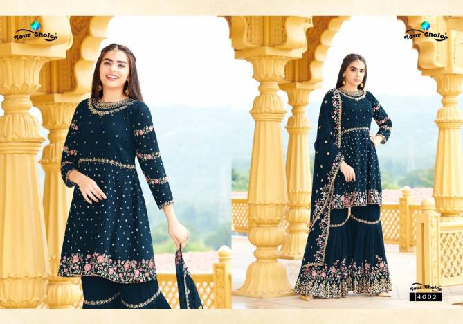 Your Choice Zaraa 8 Designer Georgette Wear Embroidery Salwar Kameez Collection